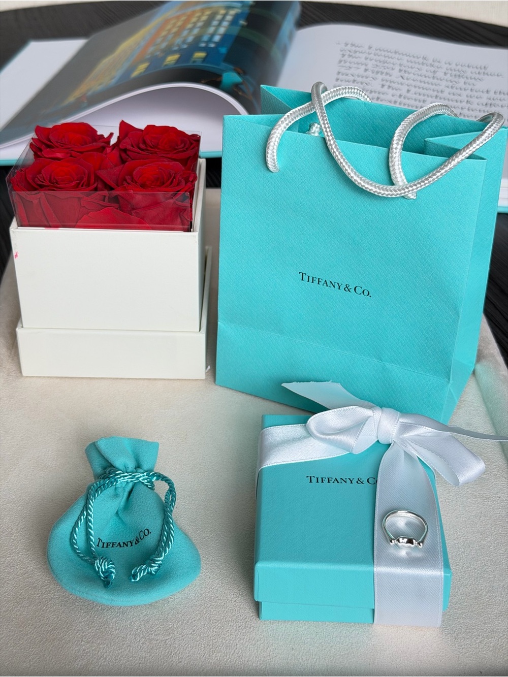 Tiffany & Co. Elsa Peretti Mini Bean Ring Sterling Silver Size 5 NEW $525